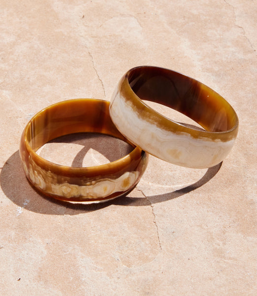 Wide Horn Bangle