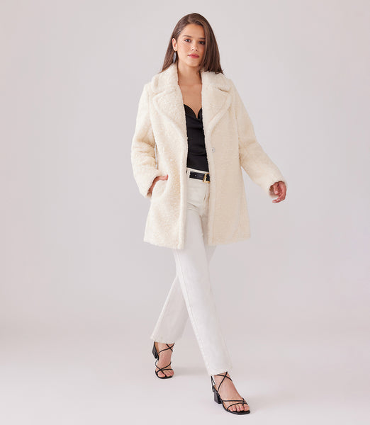 Karen kane faux deals fur coat