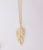 Feather Pendant Necklace