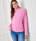 Mock Neck Boucle Sweater