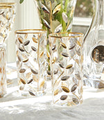 Platinum And Gold Crystal Drink Glass