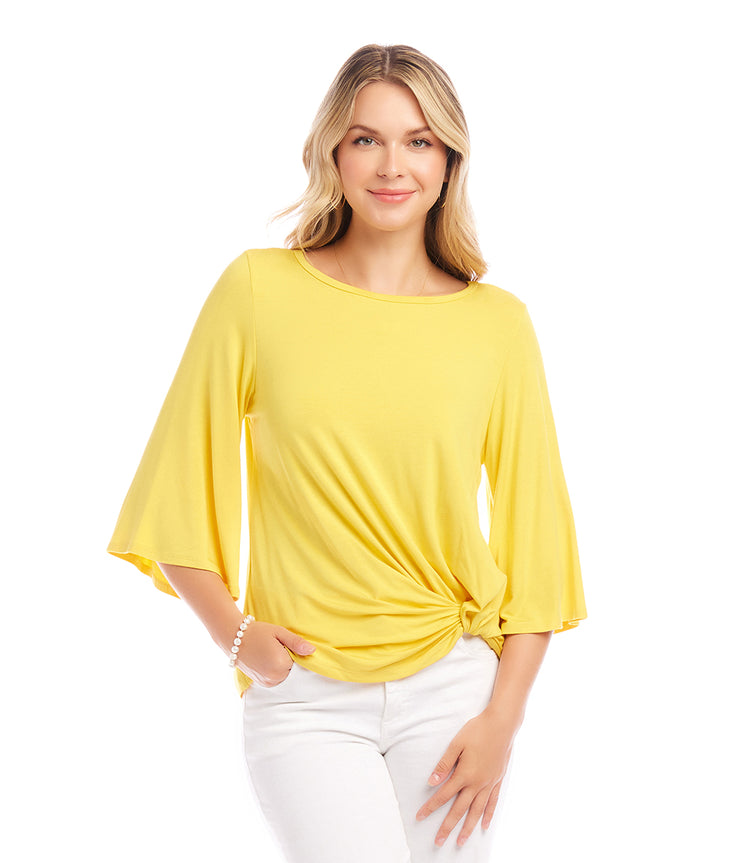 Flare Sleeve Pick-Up Top