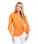 Flare Sleeve Pick-Up Top