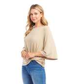 Flare Sleeve Pick-Up Top