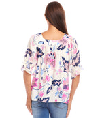 Contrast Square Neck Top