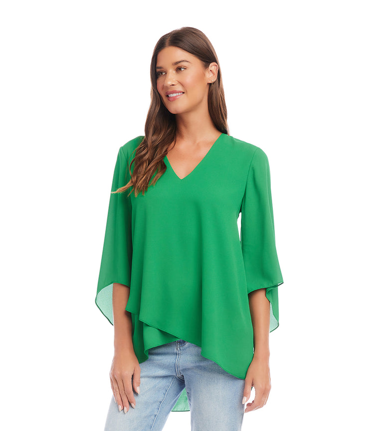 Bracelet Sleeve Asymmetric Top