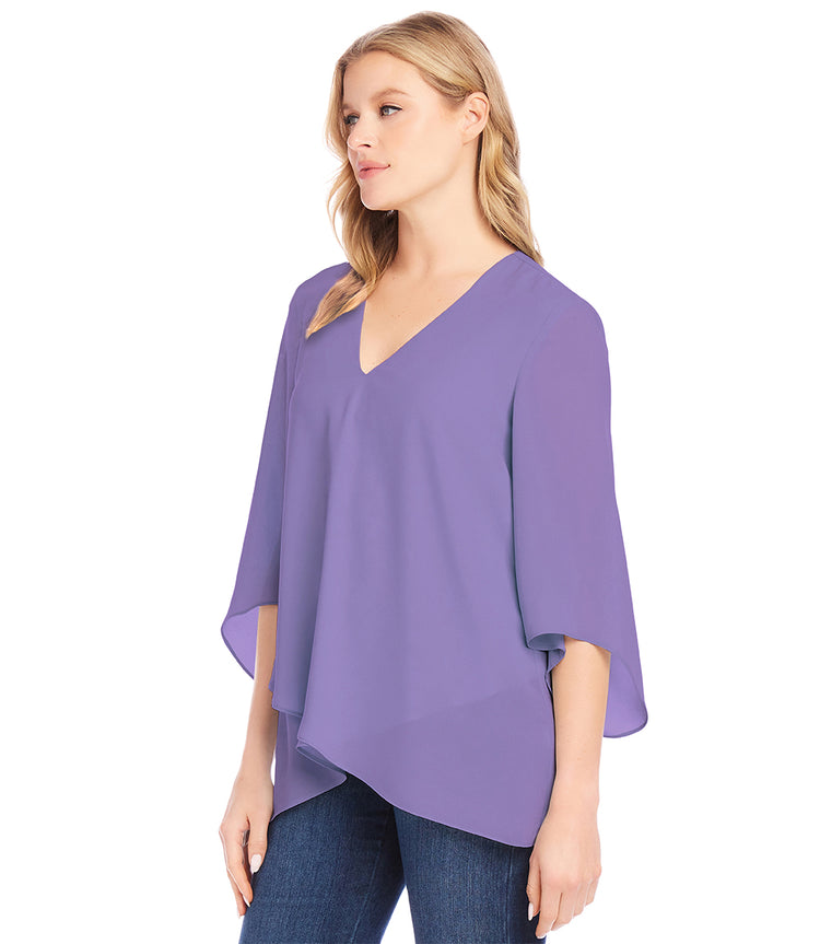 Bracelet Sleeve Asymmetric Top