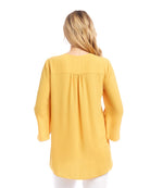 Petite Size Bracelet Sleeve Asymmetric Top