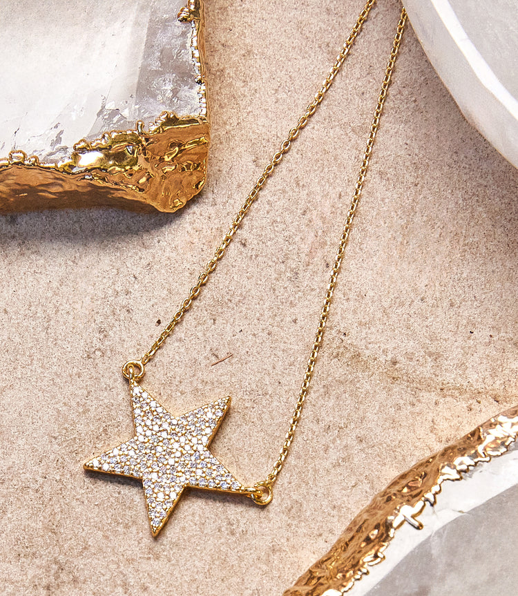 Pavé Star Necklace