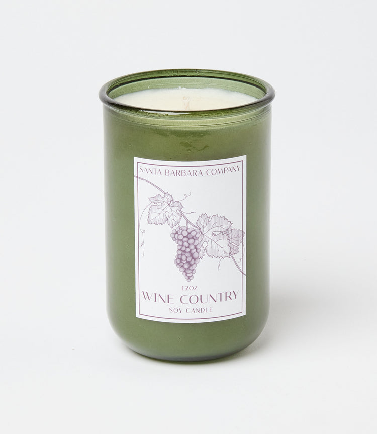 Wine Country Glass Candle