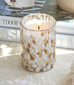 Bronze Confetti Glass Candle