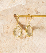 Gemstone Teardrop Earrings