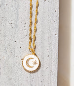 Enamel Moon and Star Necklace