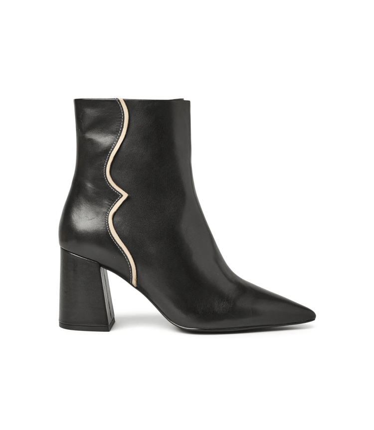 Black pointed booties hotsell