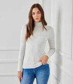 Ribbed Turtleneck Top