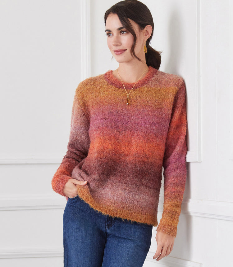 Ombre Boucle Sweater