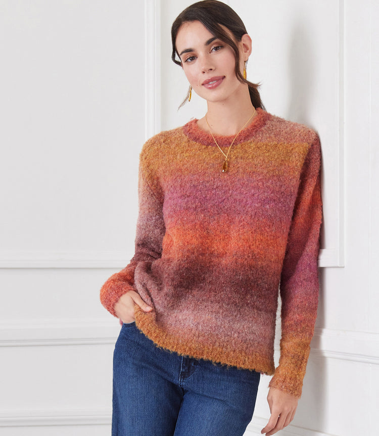 Ombre Boucle Sweater