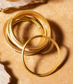 Golden Mix Horn Bangles, Set of 6