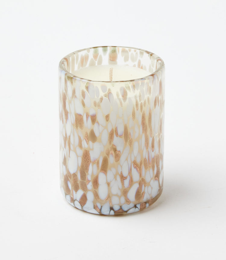 Bronze Confetti Glass Candle