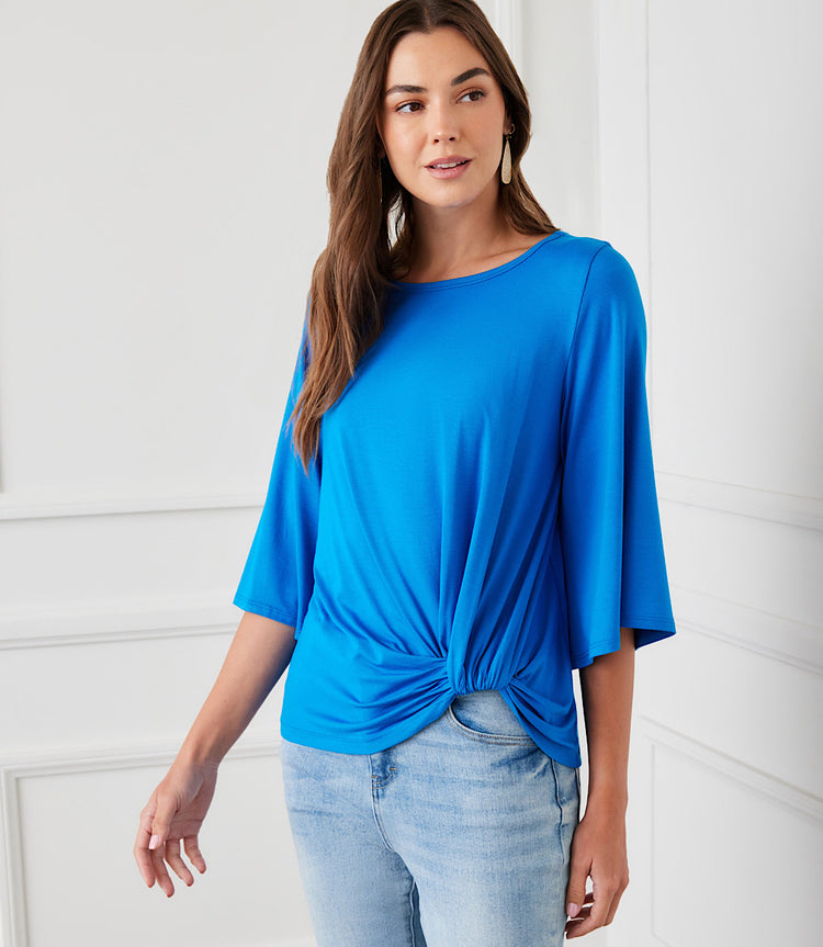 Flare Sleeve Pick-Up Top