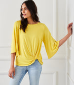 Flare Sleeve Pick-Up Top