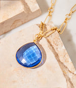 Blue Tanzanite Pendant Necklace