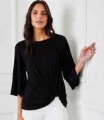 Flare Sleeve Pick-Up Top