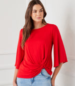 Flare Sleeve Pick-Up Top