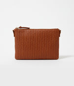 Embossed Leather Crossbody Bag