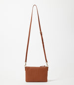 Embossed Leather Crossbody Bag