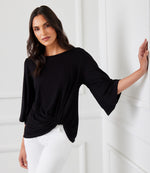 Flare Sleeve Pick-Up Top