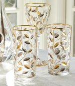 Platinum And Gold Crystal Drink Glass