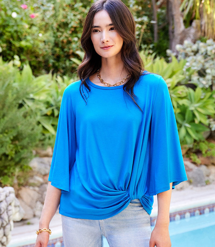 Flare Sleeve Pick-Up Top