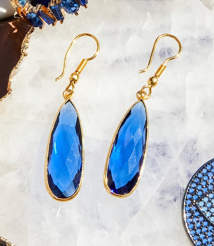 Blue Quartz Earrings