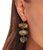 Tiered Gemstone Earrings