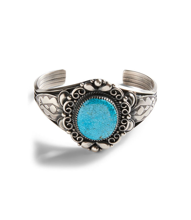 Turquoise Stone Cuff Bracelet