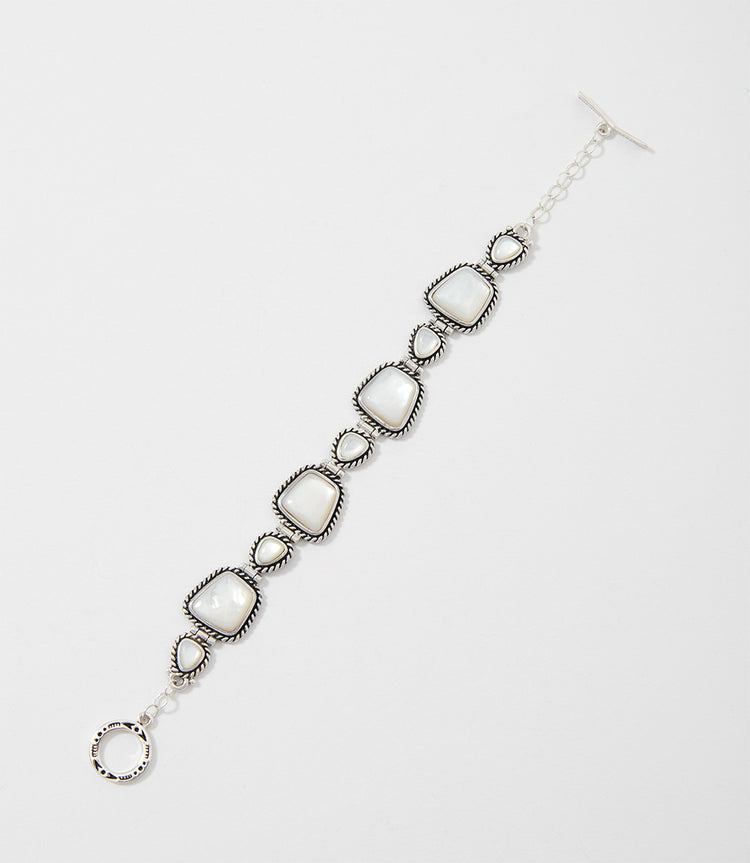 Mother Of Pearl Toggle Bracelet