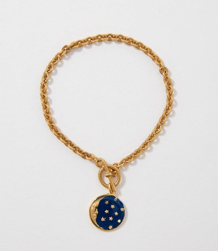 Enamel Moon Bracelet