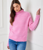 Mock Neck Boucle Sweater