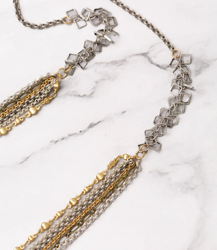 Metallic Multistrand Necklace