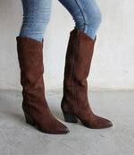 Pointed Toe Western High Boots