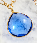 Blue Tanzanite Pendant Necklace