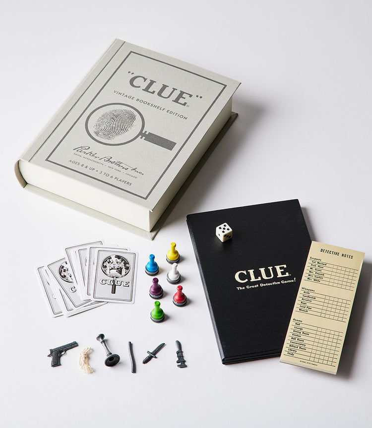 Clue Vintage Bookshelf Edition