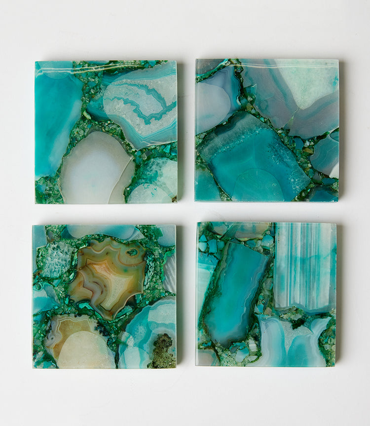 Multi Agate Coasters Set of 4 | Karen Kane