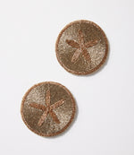 Beaded Starfish Coasters, Set of 2