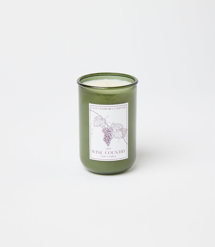 Wine Country Glass Candle