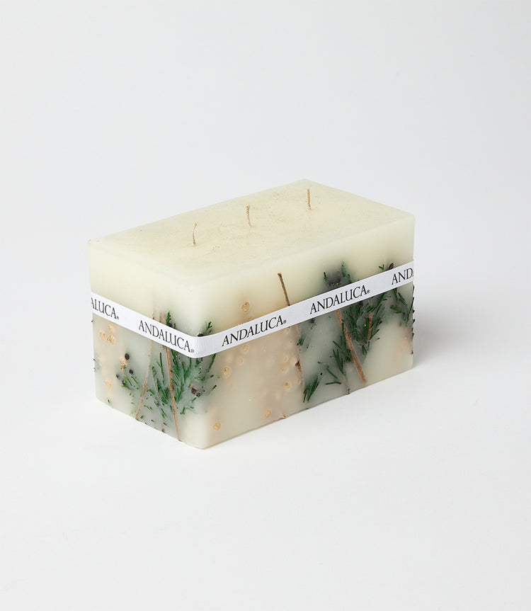 Holiday Evergreen Botanical Candle