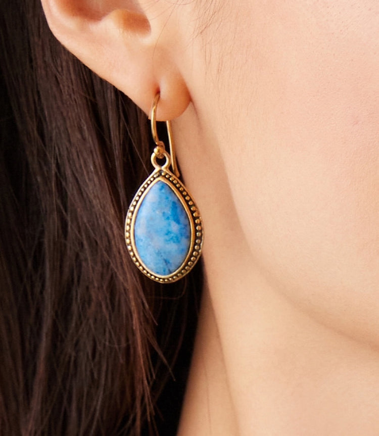 Lapis Drop Earrings