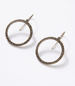 Pavé Hoop Earrings