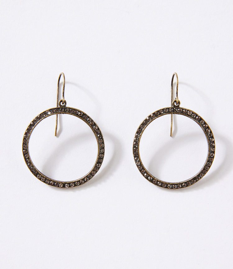 Pavé Hoop Earrings